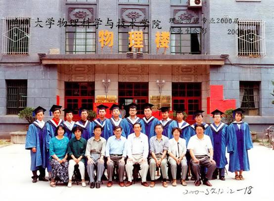 2000届开云online(中国)理论物理专业毕业留影
